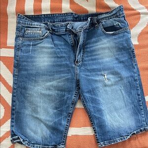 Calvin Klein Men's Faded Blue Jean Shorts